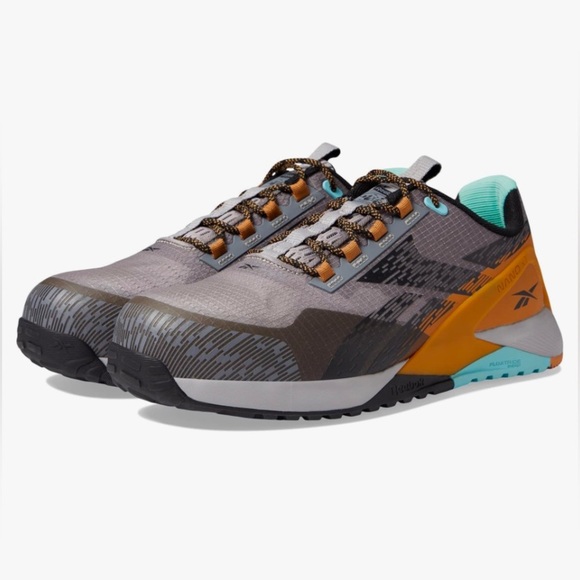 Men’s Reebok Nano X1 Adventure Athletic Work Shoe12M Gray/Black/Clay NEW IN BOX - Picture 1 of 9